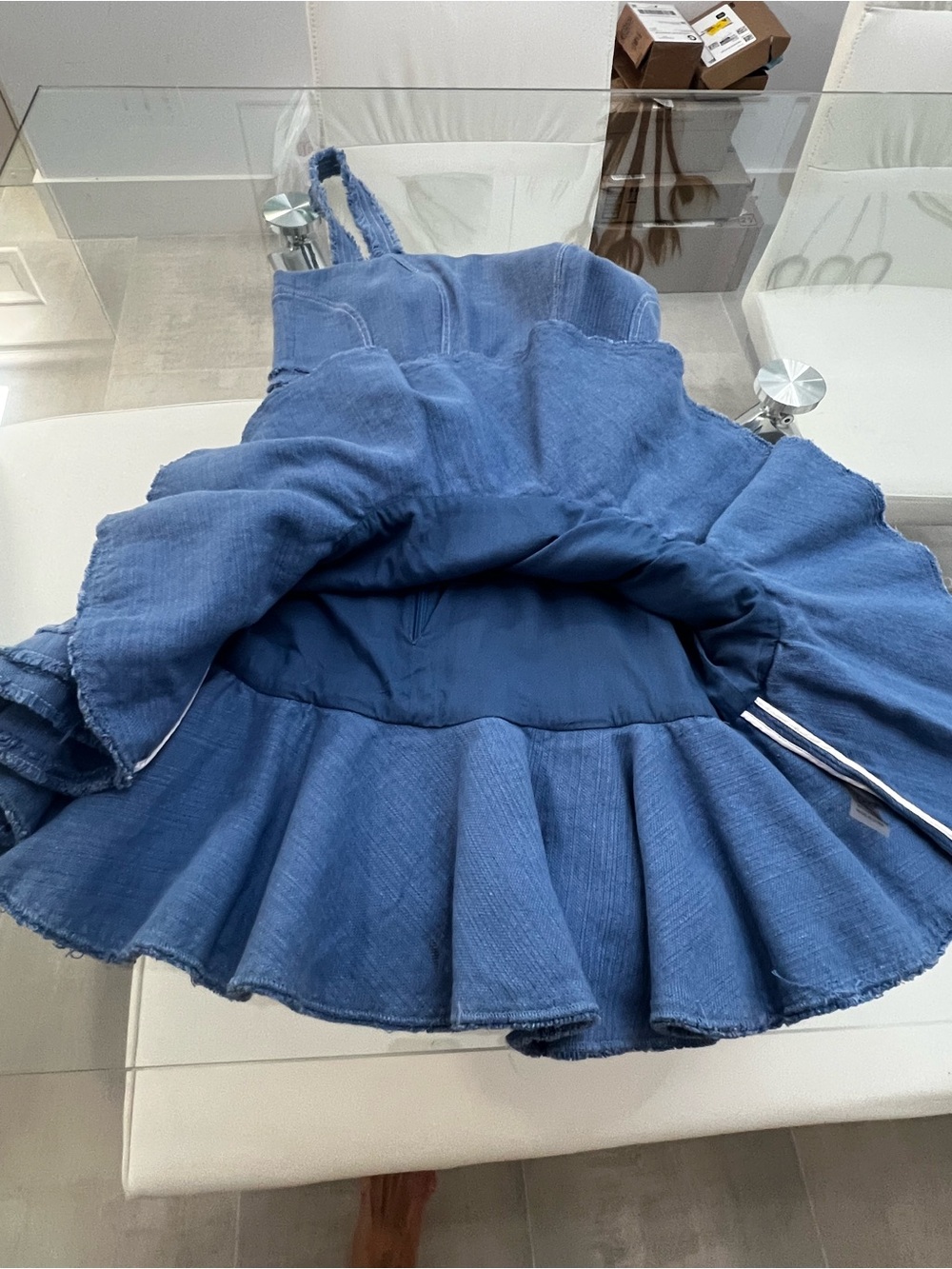 Alexis Judith Ruffled Mini Dress- Size Small - Picture 9 of 9